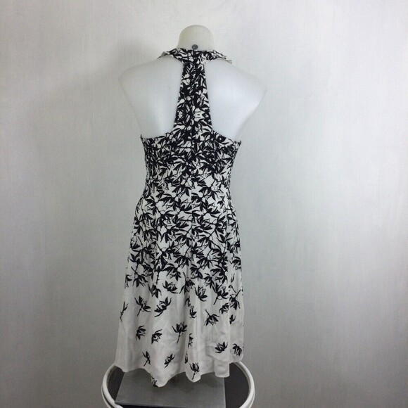 Yigal Azrouel Womens Floral Leafy Print Cocktail Halter Sheath Dress - Picture 5 of 8